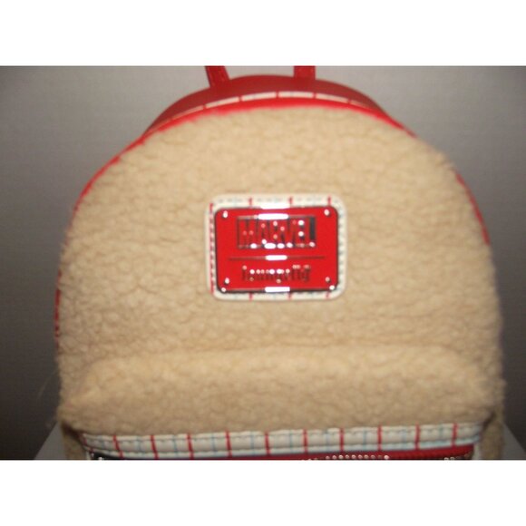 Marvel Loungefly Spider-Man Mini Backpack With Soft Fleece Front Pocket For Kids - Picture 2 of 3